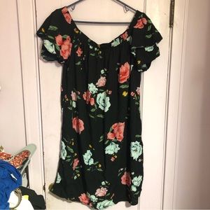 Old Navy Black Floral Dress